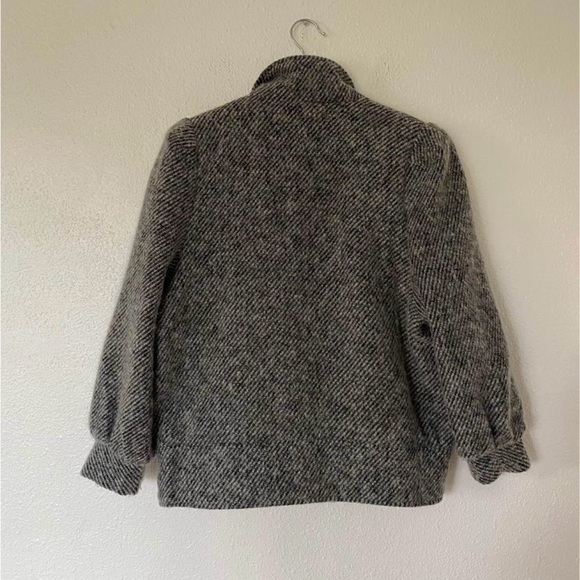 Double Breasted Boxy Grey Coat - Picture 4 of 9